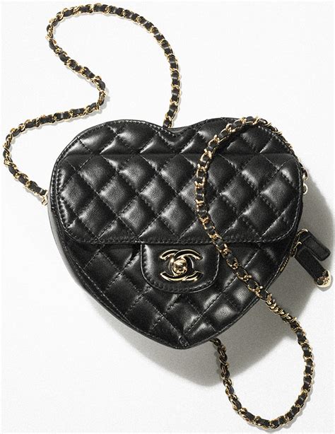 chanel bag heart chain|Chanel heart bag price.